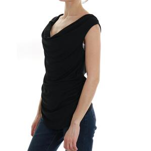 TOP SCOLLATO VICOLO NERO